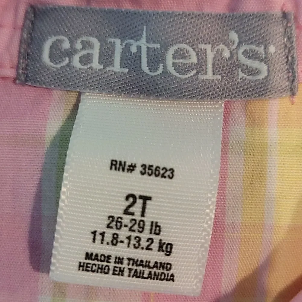 Carter's tie front 2T pink blouse/top